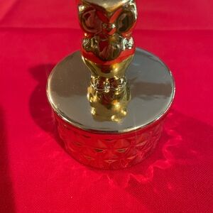Gold Cat Decorative Accent Box